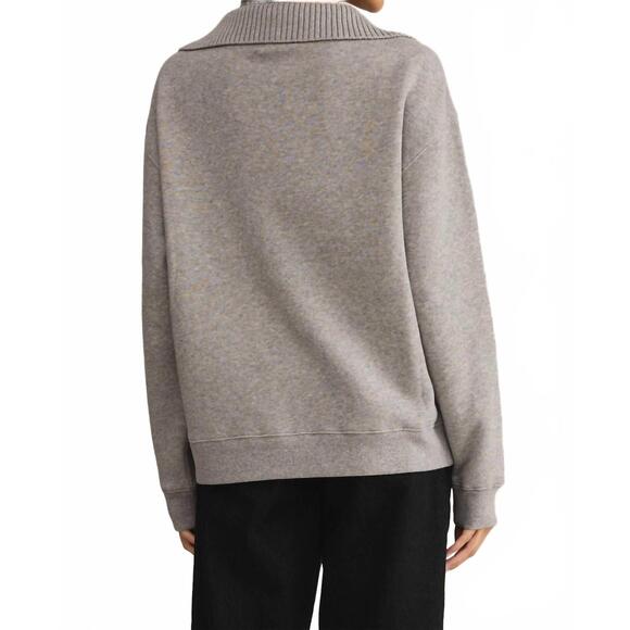 NEW Z SUPPLY sonata fleece sweatshirt in classic heather grey - Picture 5 of 5